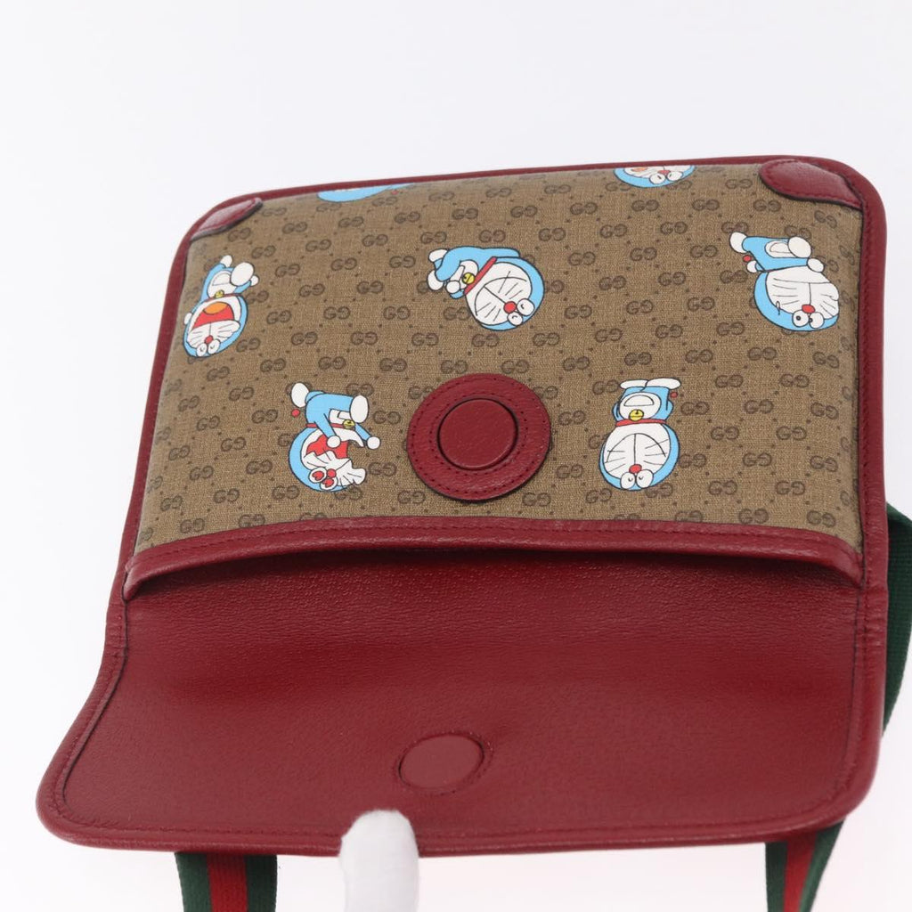 GUCCI Micro GG Supreme Doraemon Fujiko-Pro Waist PVC Beige 647817 Auth 208599M