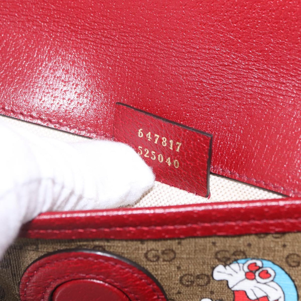 GUCCI Micro GG Supreme Doraemon Fujiko-Pro Waist PVC Beige 647817 Auth 208599M