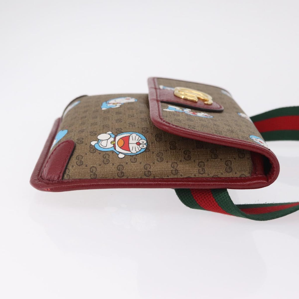 GUCCI Micro GG Supreme Doraemon Fujiko-Pro Waist PVC Beige 647817 Auth 208599M