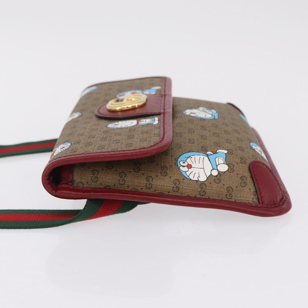 GUCCI Micro GG Supreme Doraemon Fujiko-Pro Waist PVC Beige 647817 Auth 208599M