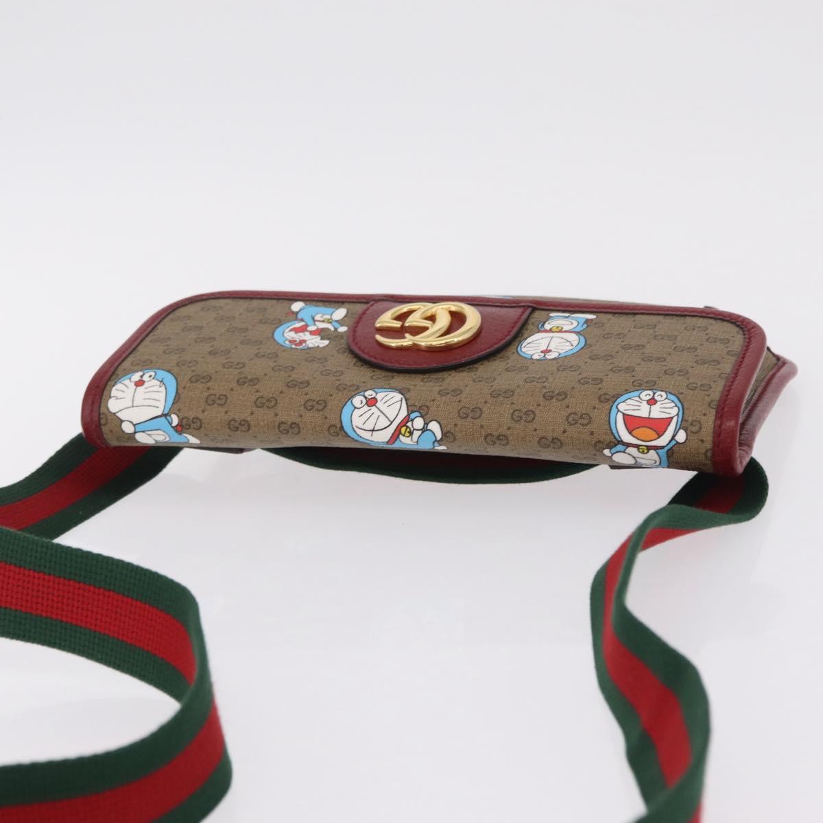 GUCCI Micro GG Supreme Doraemon Fujiko-Pro Waist PVC Beige 647817 Auth 208599M