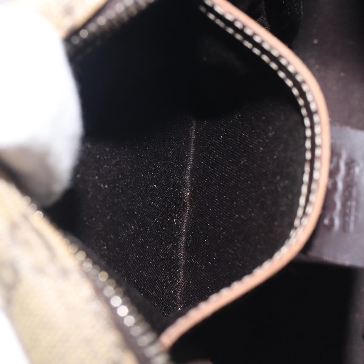 GUCCI GG Supreme Shoulder Bag PVC Beige Gold 233268 Auth 208664