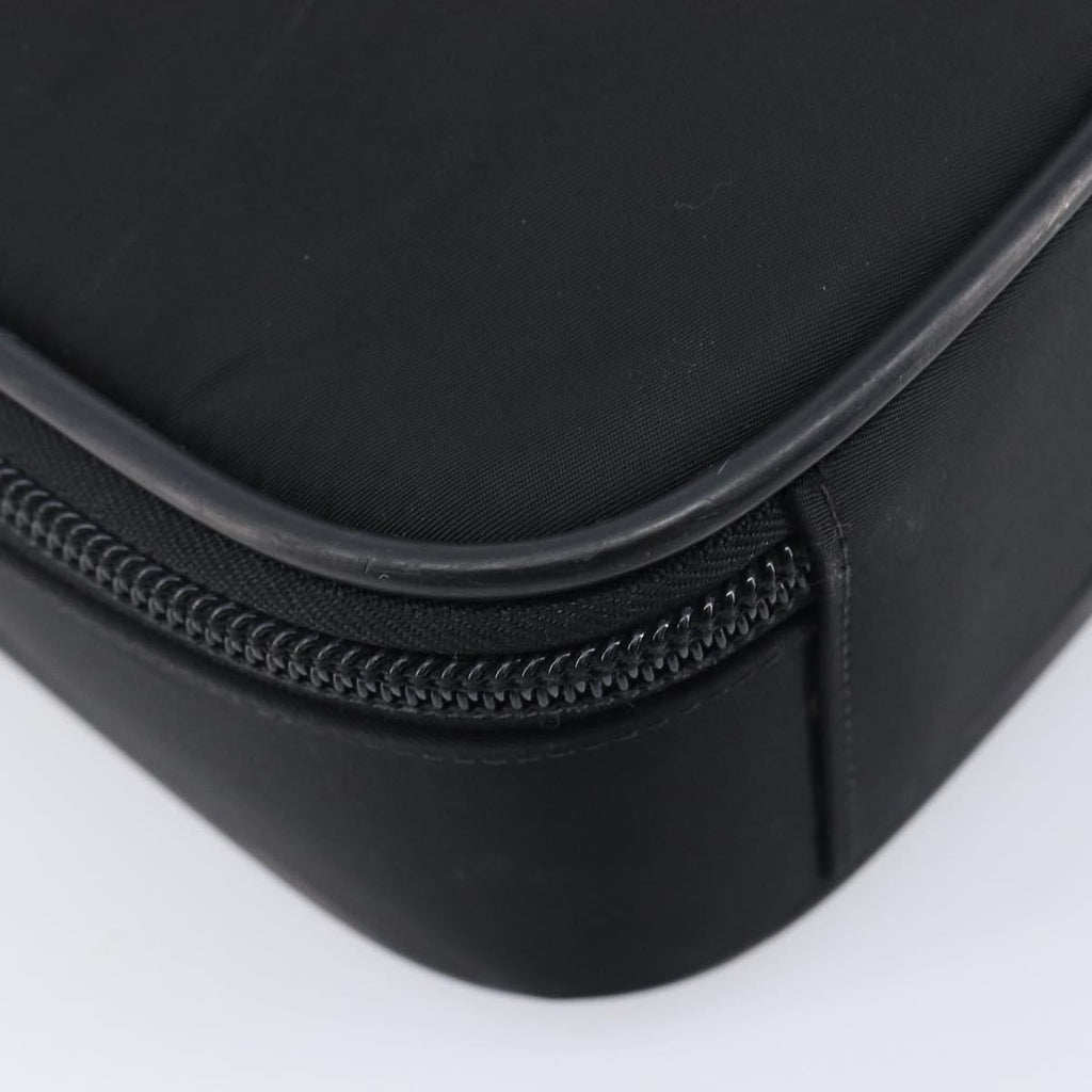 PRADA Business Bag Nylon 2way Black Silver Auth 208691A