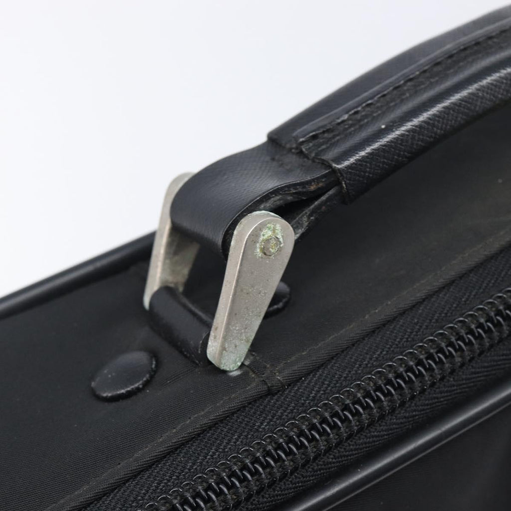 PRADA Business Bag Nylon 2way Black Silver Auth 208691A