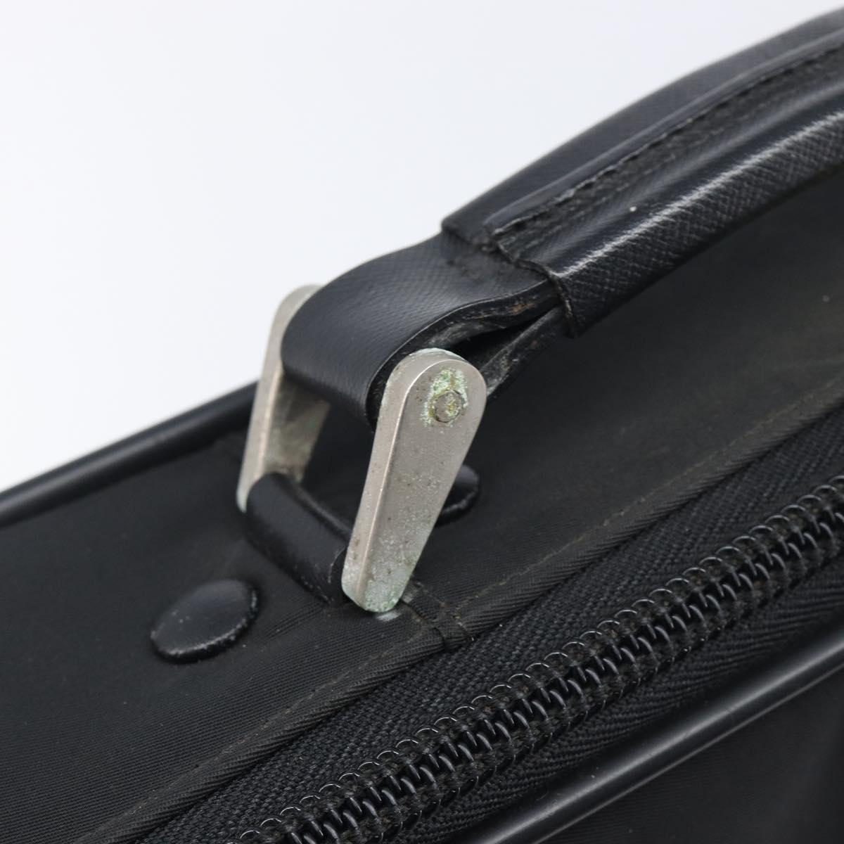PRADA Business Bag Nylon 2way Black Silver Auth 208691A