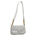 PRADA PRADA Sports Shoulder Bag Nylon Gray Silver Auth 208699A