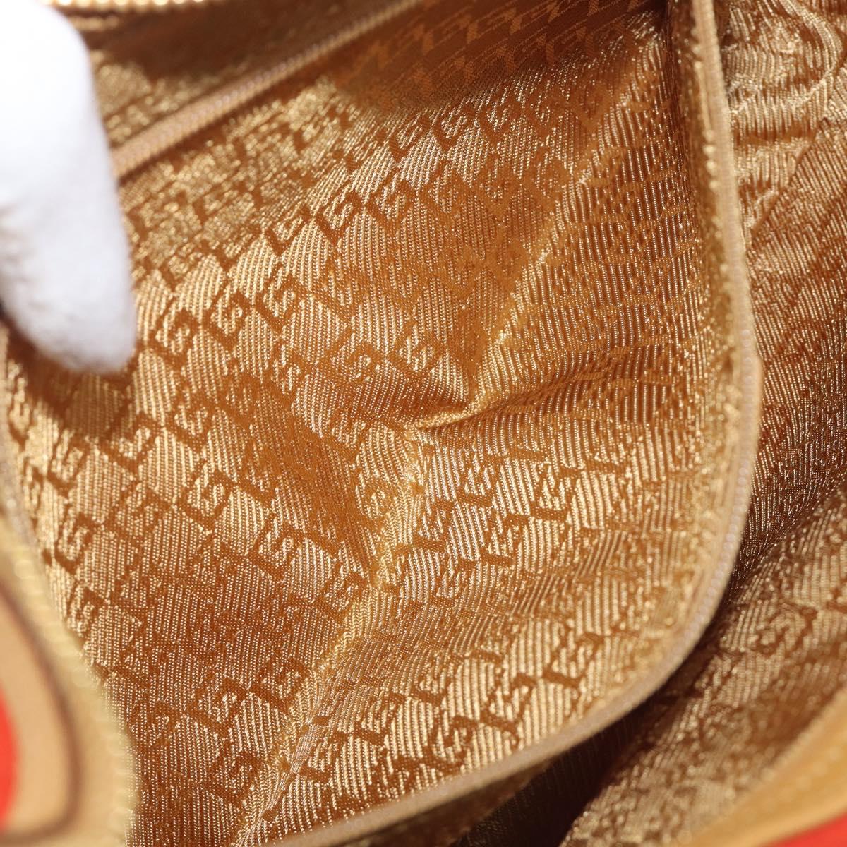 GUCCI Shoulder Bag Suede Red Gold 001 3812 Auth 208709V