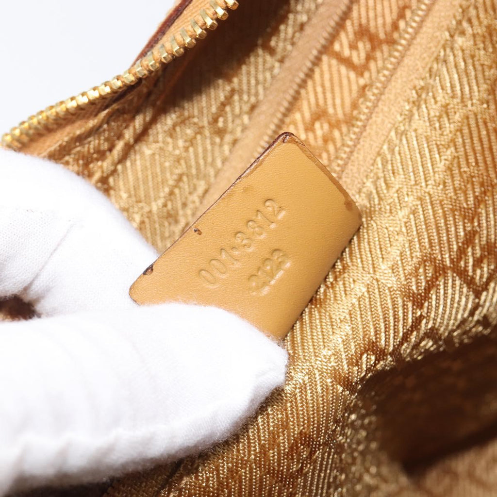 GUCCI Shoulder Bag Suede Red Gold 001 3812 Auth 208709V