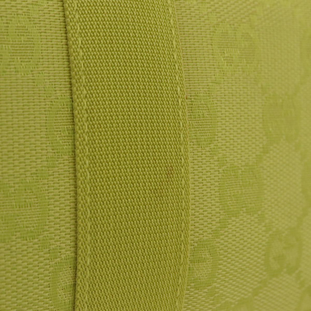 GUCCI GG Canvas Pouch Green 039 0991 Auth 209005A