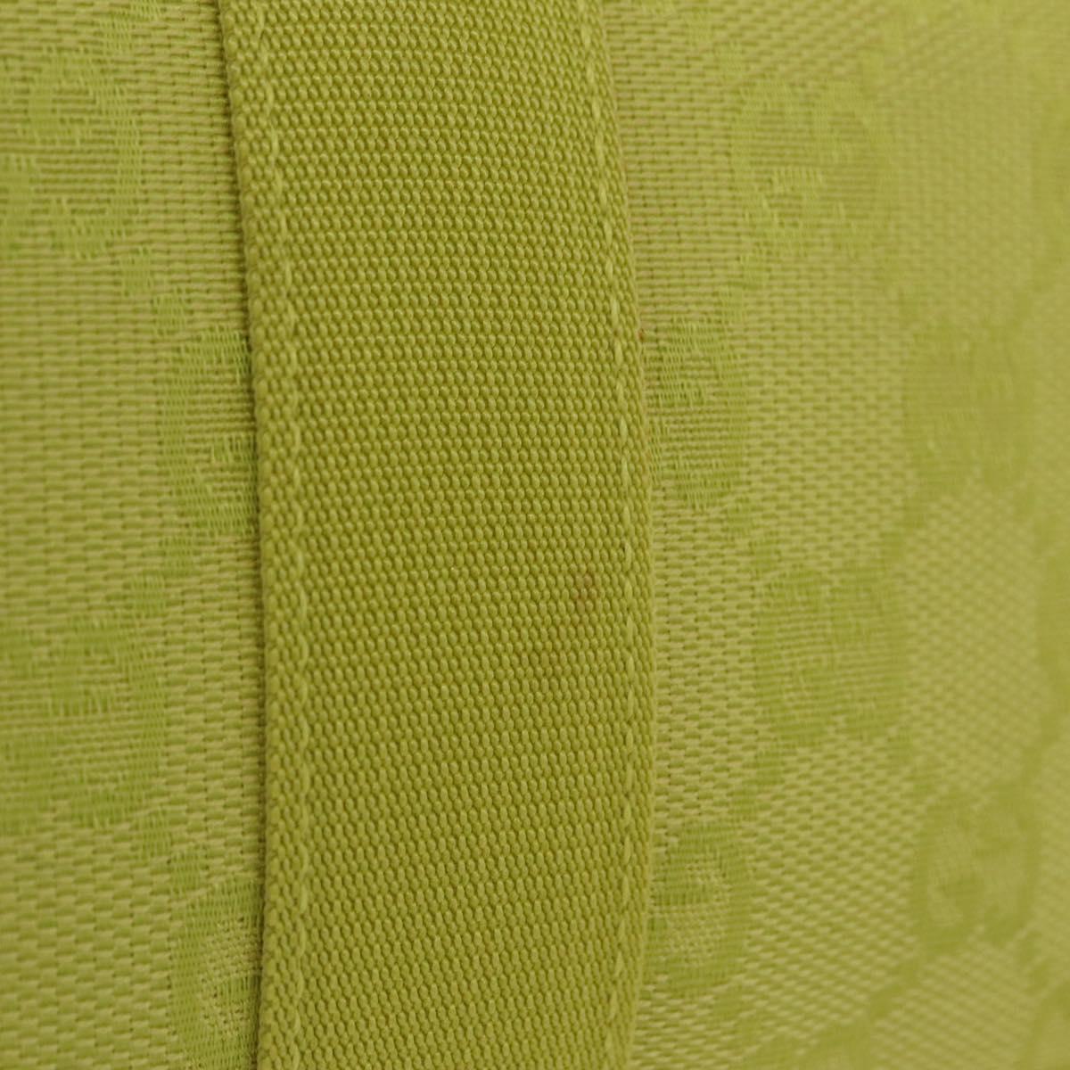 GUCCI GG Canvas Pouch Green 039 0991 Auth 209005A