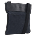 GUCCI GG Canvas Shoulder Bag Black Silver 27639 Auth 209188