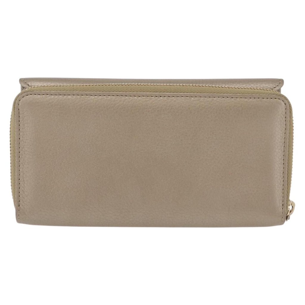 GUCCI Long Wallet Leather Gold 347112 Auth 209572A