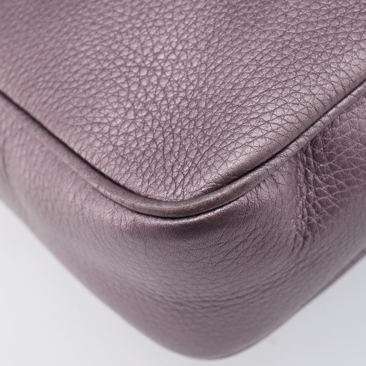 GUCCI Soho Shoulder Bag Leather Pink Gold Tone 308364 Auth 209608A