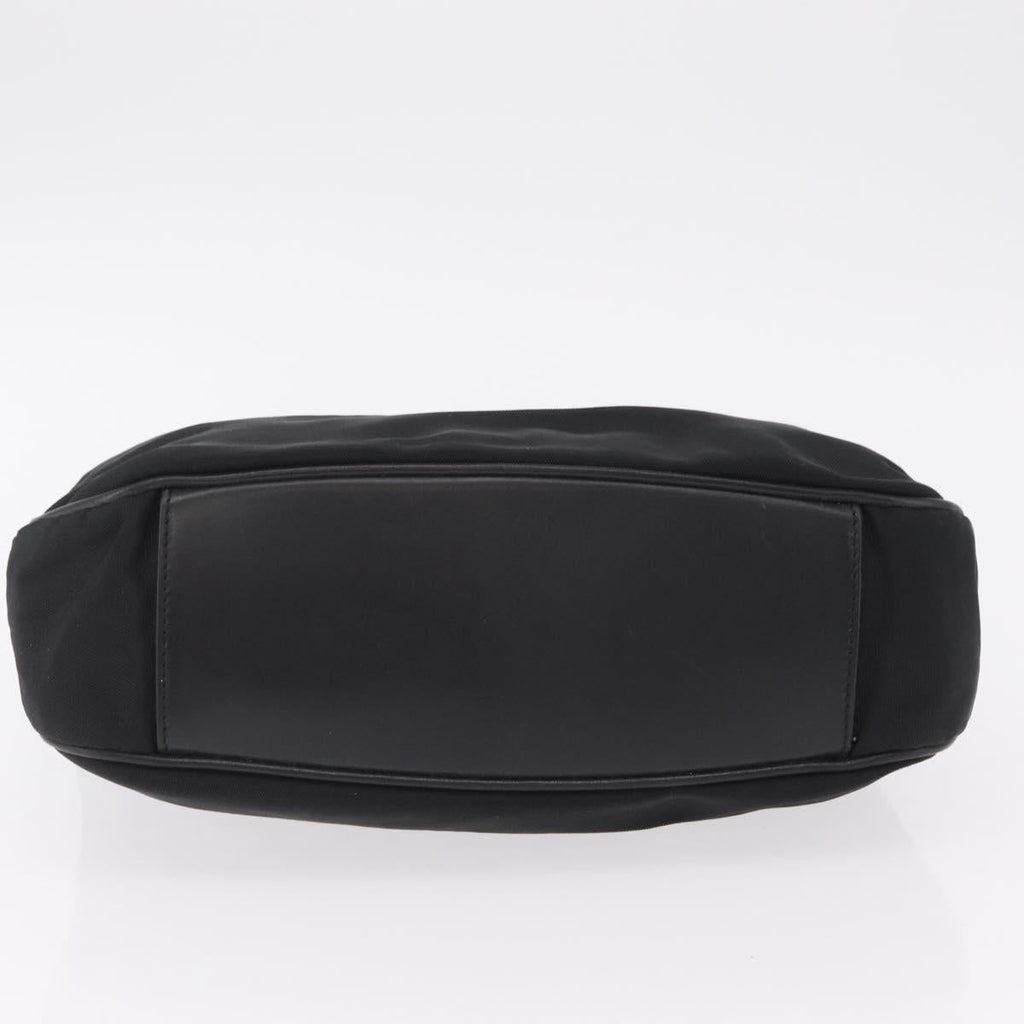 GUCCI Bamboo Shoulder Bag Canvas Black Silver 001 1638 Auth 209672