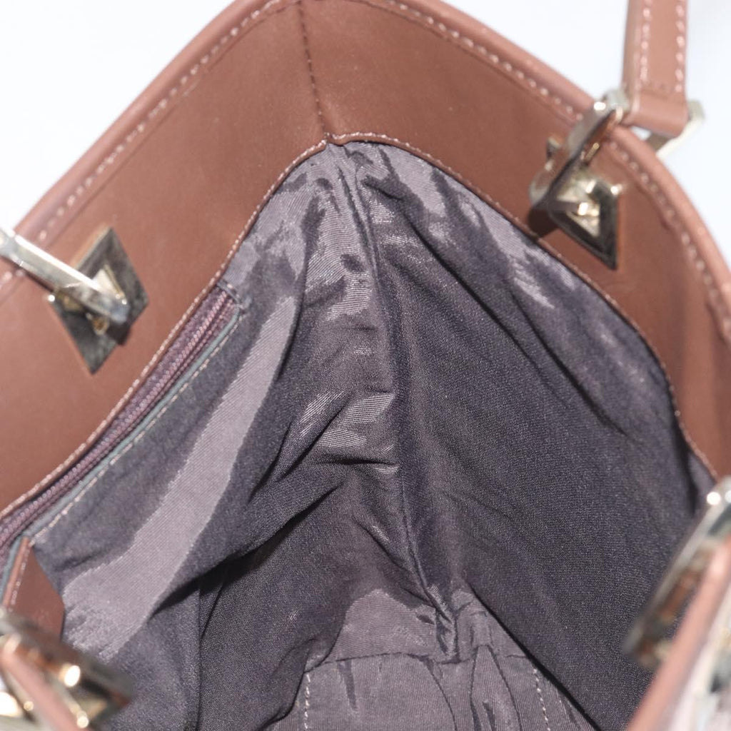 GUCCI GG Canvas Tote Bag Pink Gold Tone 002 1099 Auth 209694