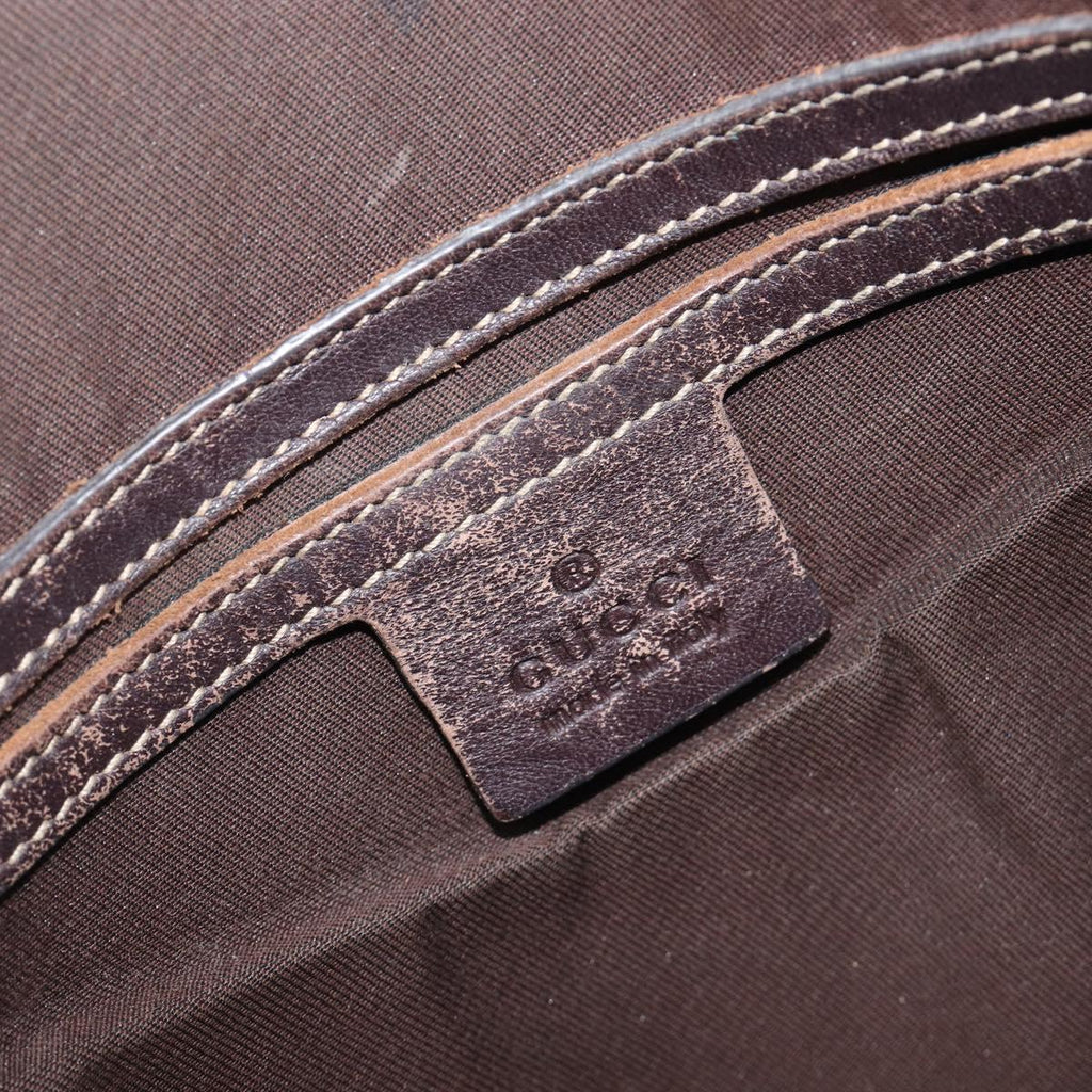 GUCCI GG Supreme Shoulder Bag PVC Beige Gold 223666 Auth 209864
