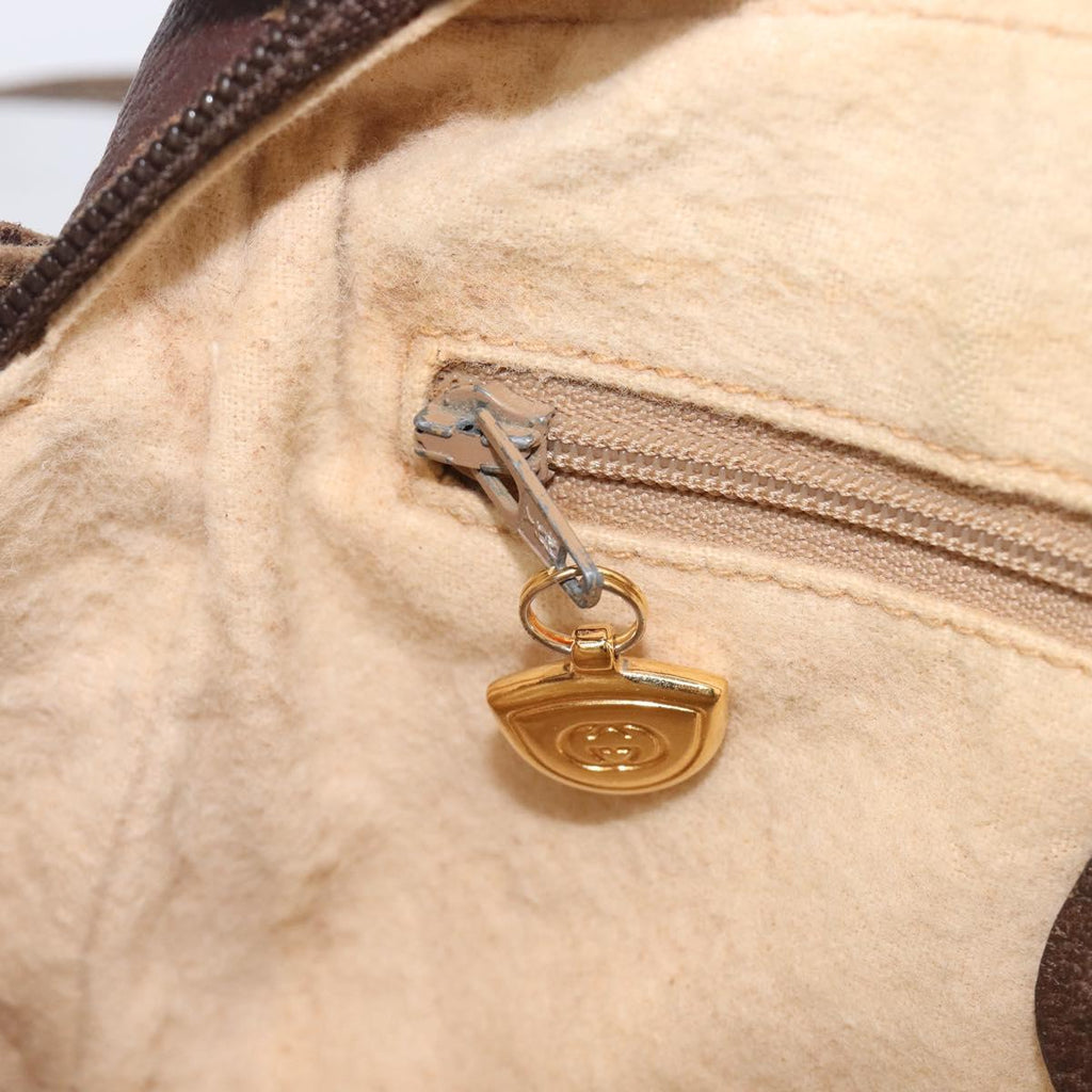 GUCCI GG Supreme Shoulder Bag PVC Beige Gold 007 904 0423 Auth 209939