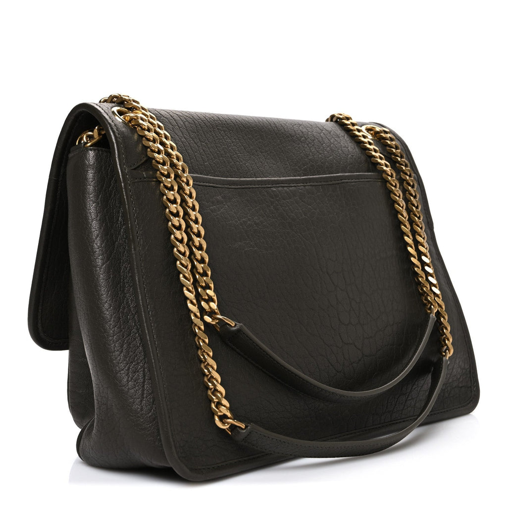 Grained Lambskin Monogram Large Niki Chain Satchel Light Musk
