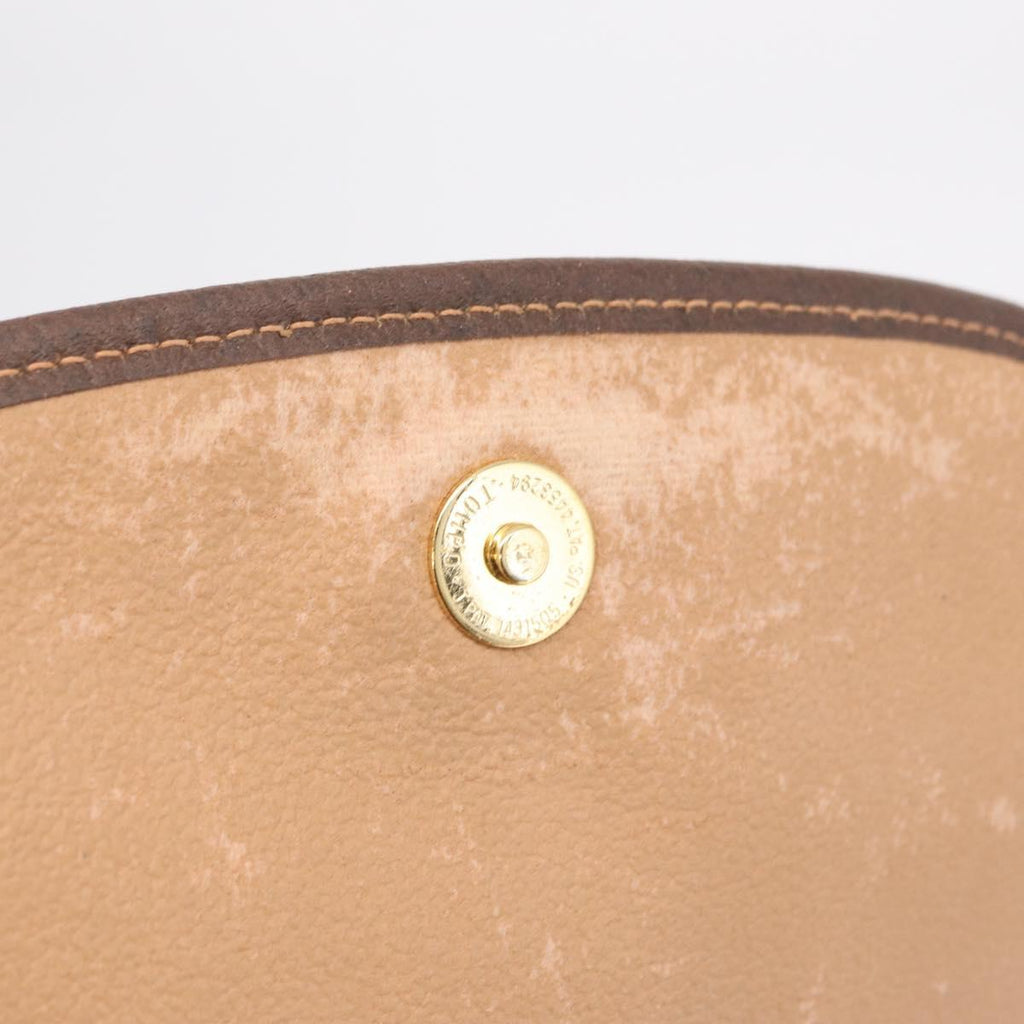 GUCCI GG Supreme Web Sherry Line Bag PVC Beige Gold 156 01 030 Auth 210047