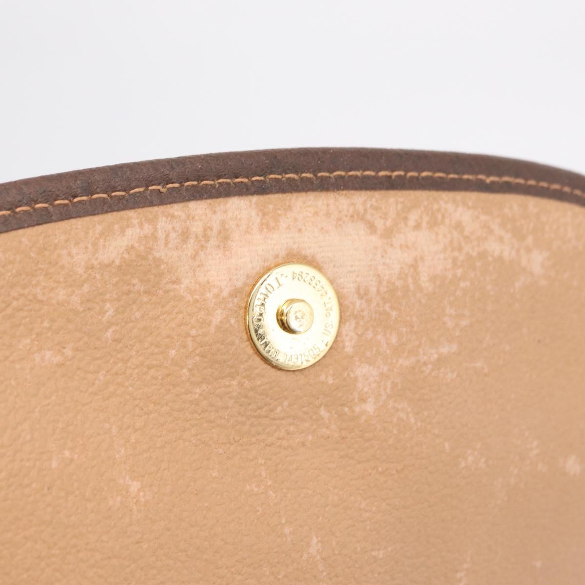 GUCCI GG Supreme Web Sherry Line Bag PVC Beige Gold 156 01 030 Auth 210047