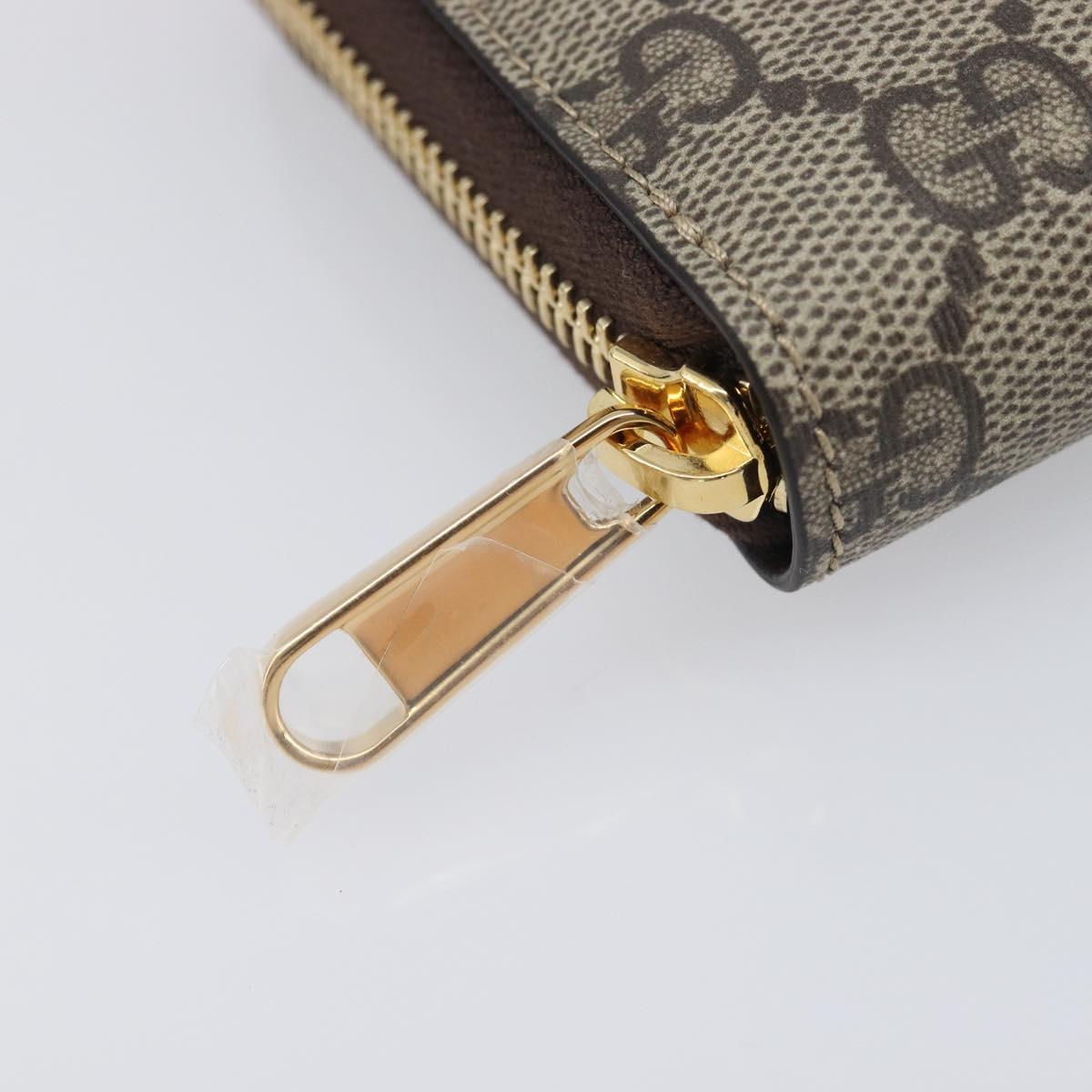 GUCCI GG Supreme BNF Collaboration Wallet PVC Beige Gold 701060 Auth 210620M