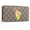 GUCCI GG Supreme BNF Collaboration Wallet PVC Beige Gold 701060 Auth 210620M
