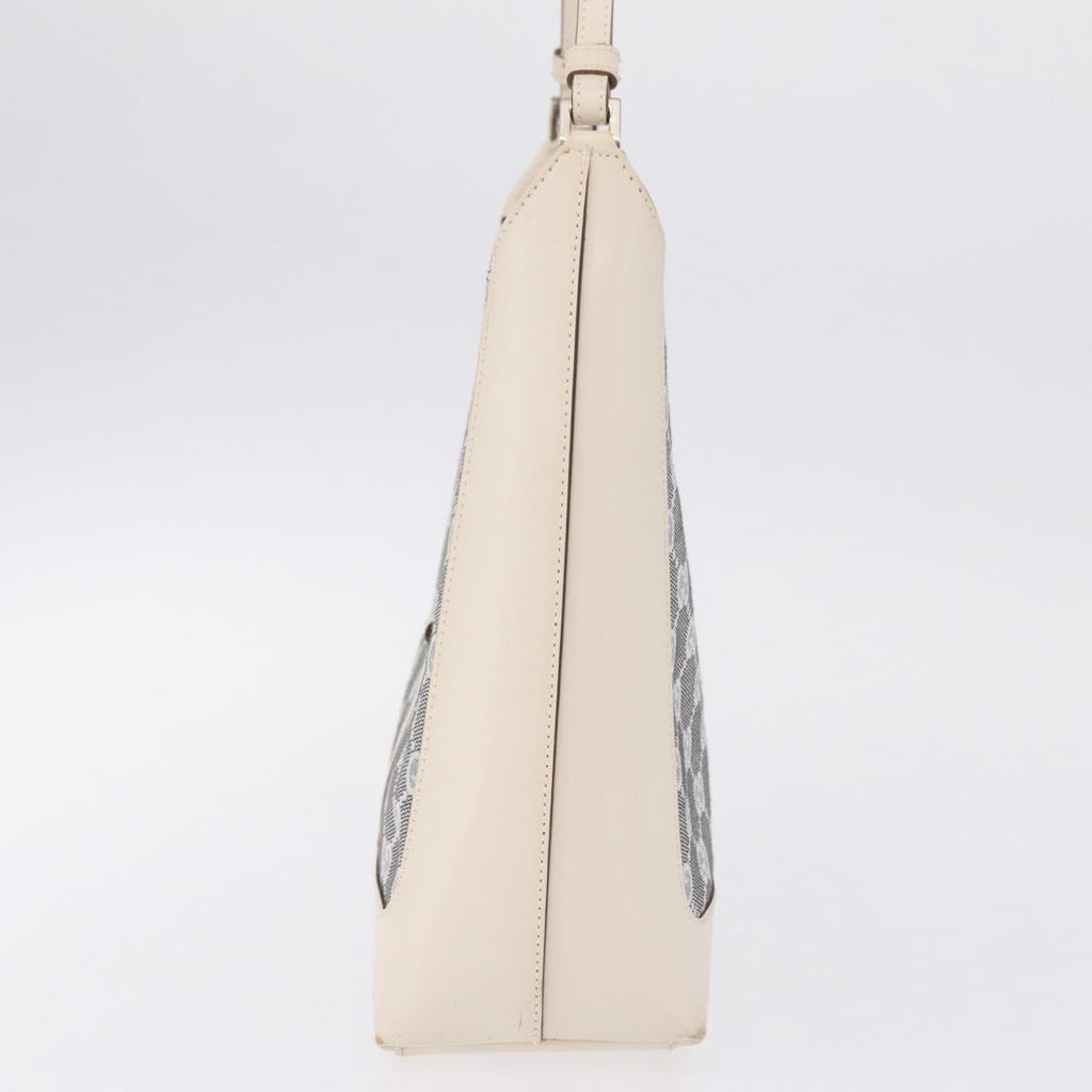 GUCCI GG Canvas Jackie Shoulder Bag Gray Silver 001 3876 Auth 210994V