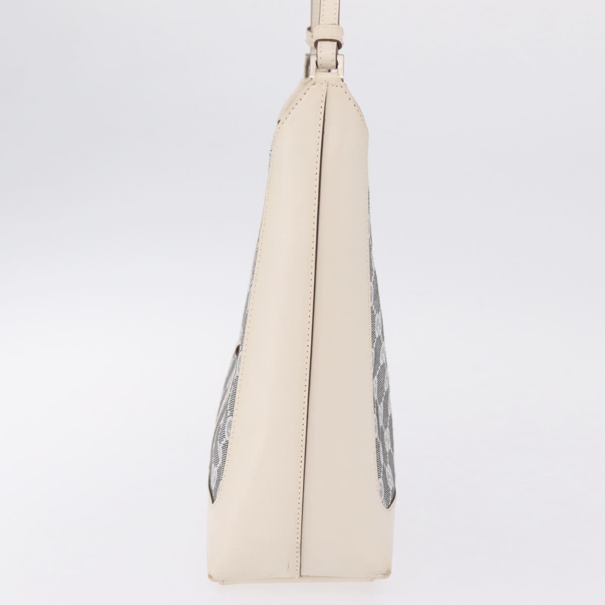 GUCCI GG Canvas Jackie Shoulder Bag Gray Silver 001 3876 Auth 210994V