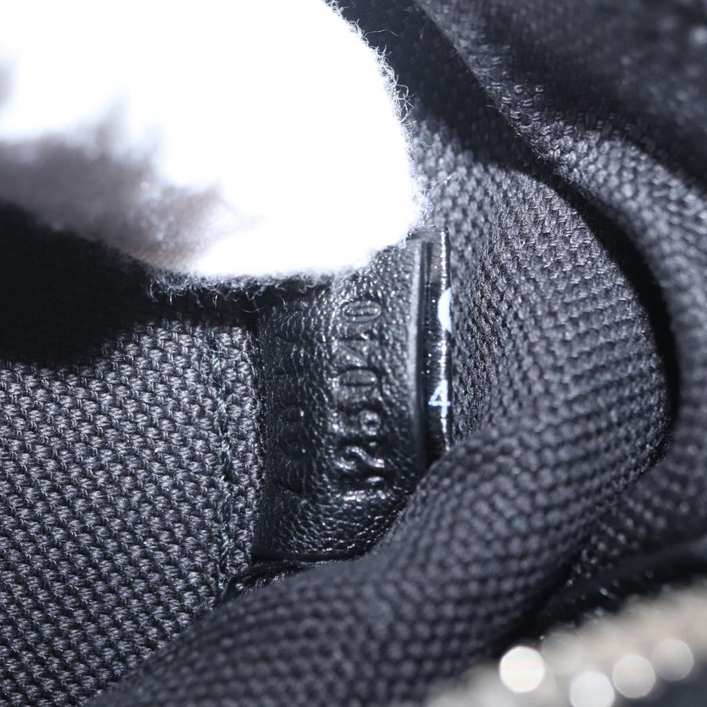 GUCCI Blondy Shoulder Bag Leather Black Silver 700170 Auth 210996V