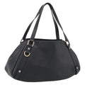 GUCCI Abbey Tote Bag Leather Black Gold 130736 Auth 211019V