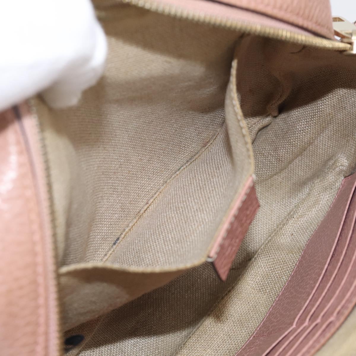 GUCCI GG Canvas Shoulder Bag Beige Gold 449413 Auth 211020V