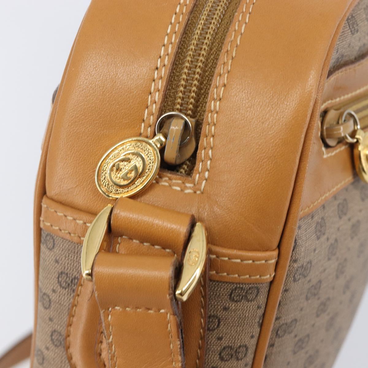 GUCCI Micro GG Supreme Web Sherry Line Bag PVC Beige 001 261 0942 Auth 211904