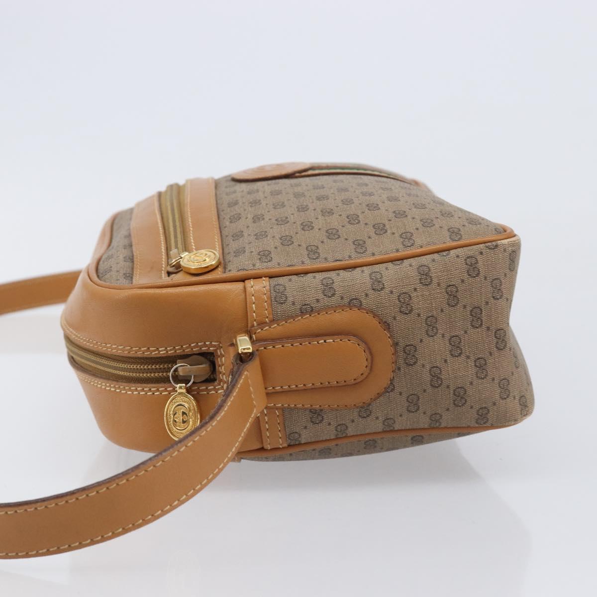 GUCCI Micro GG Supreme Web Sherry Line Bag PVC Beige 001 261 0942 Auth 211904