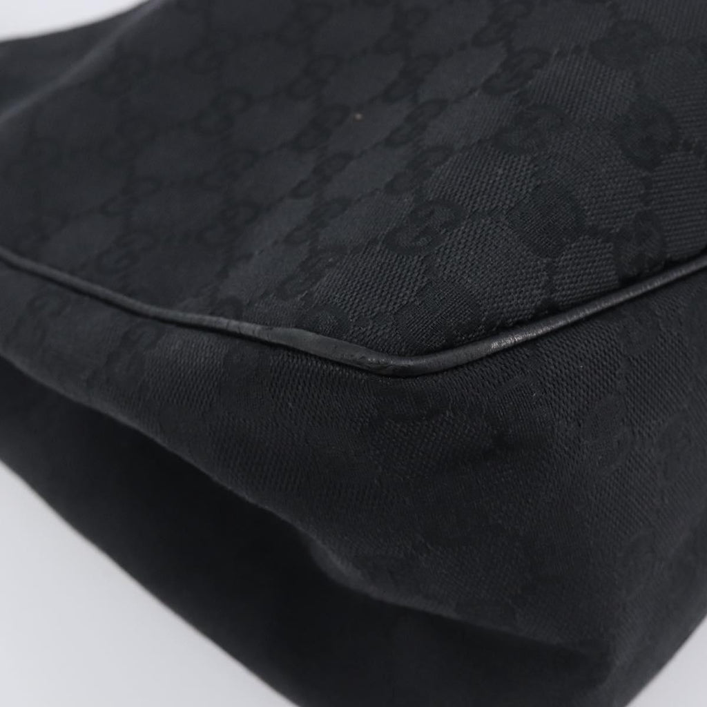 GUCCI GG Canvas Hand Bag Black 106494 Auth 211923V