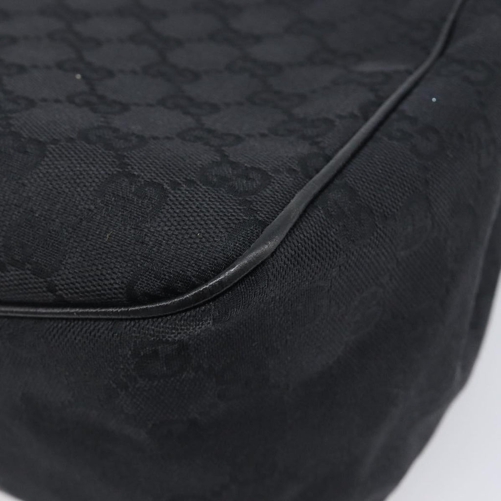 GUCCI GG Canvas Hand Bag Black 106494 Auth 211923V