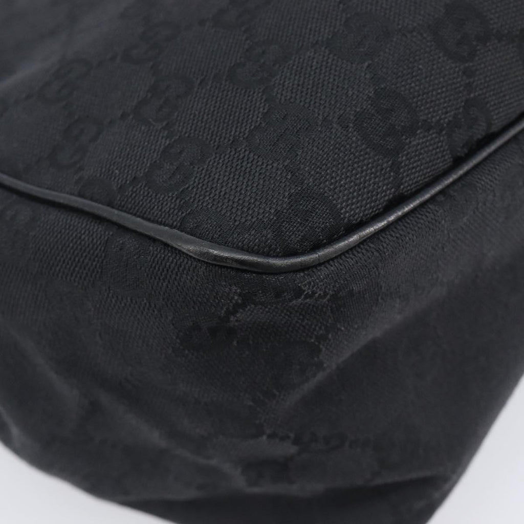 GUCCI GG Canvas Hand Bag Black 106494 Auth 211923V