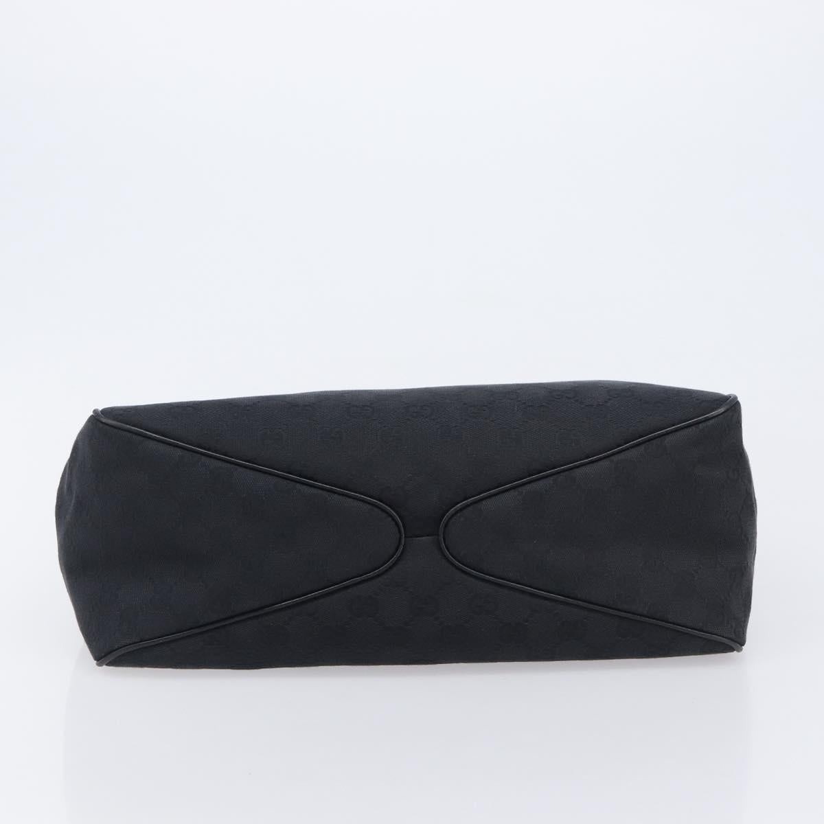 GUCCI GG Canvas Hand Bag Black 106494 Auth 211923V
