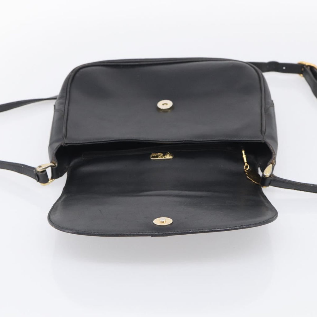 GUCCI Micro GG Supreme Web Sherry Line Bag Leather Black 001 41 4425 Auth 213166