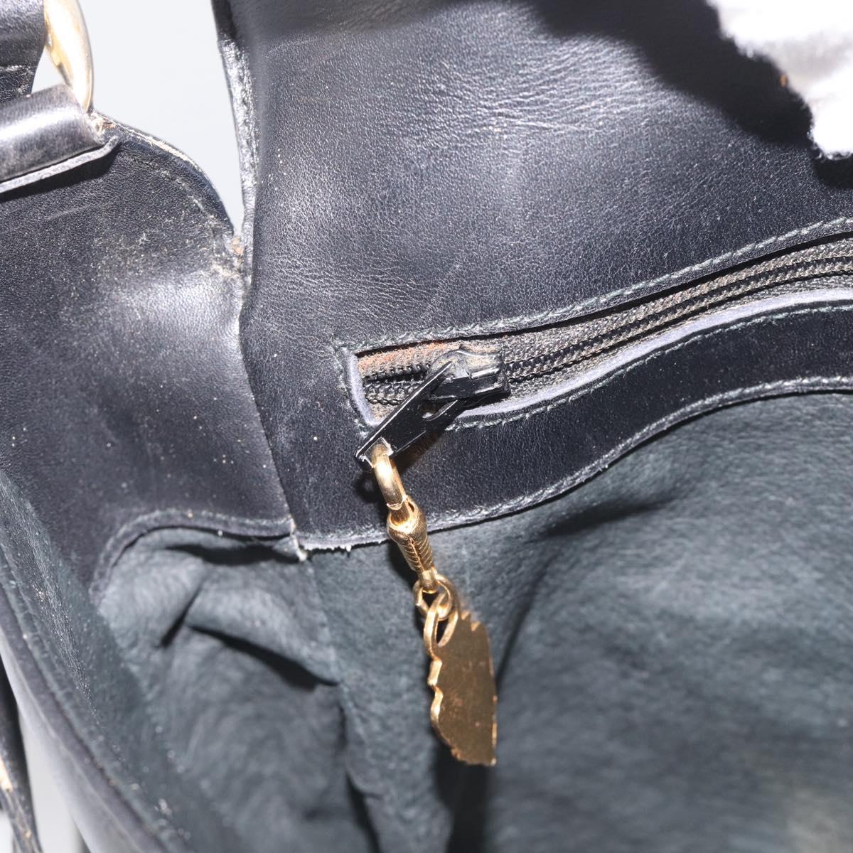 GUCCI Micro GG Supreme Web Sherry Line Bag Leather Black 001 41 4425 Auth 213166