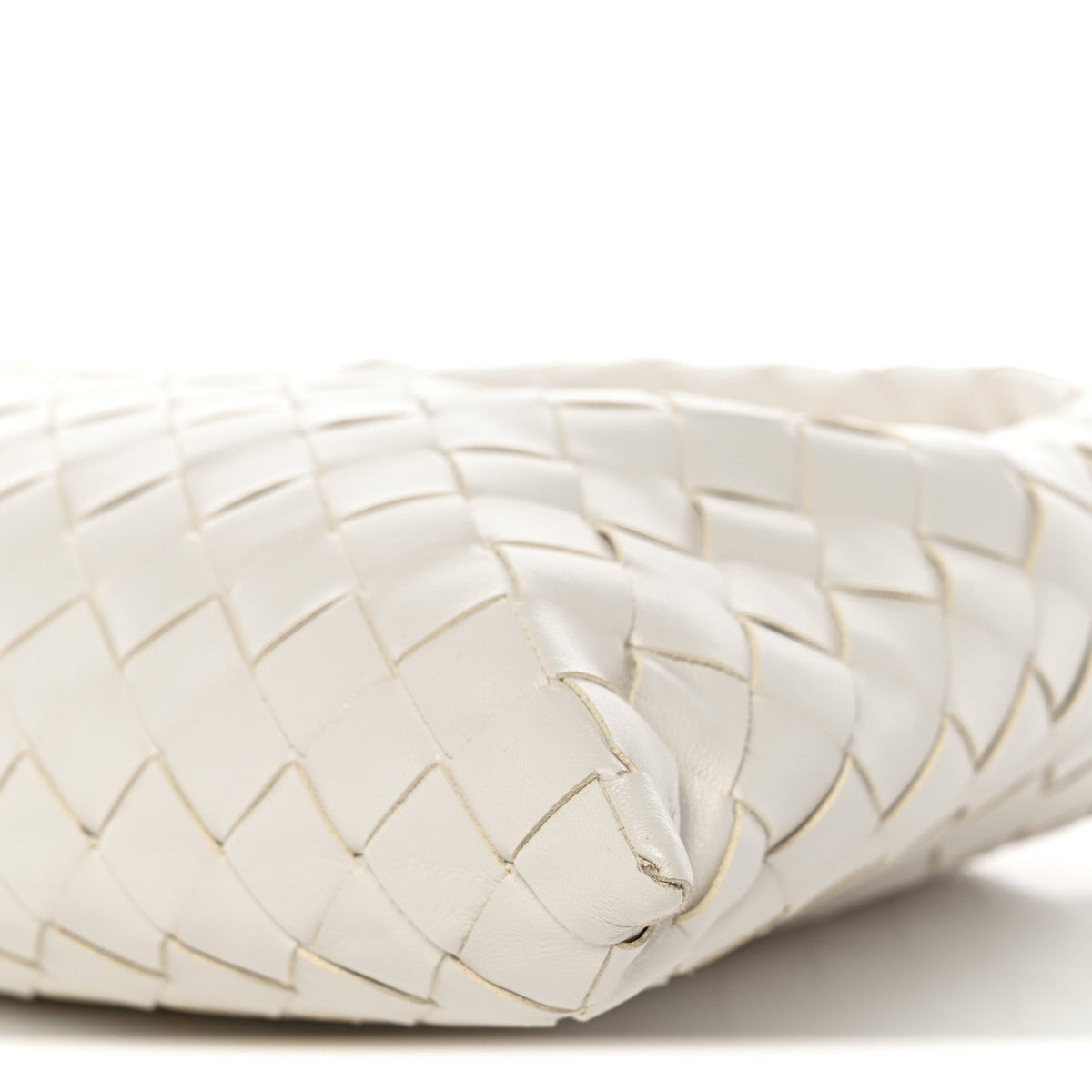 Calfskin Intrecciato Mini Hop White