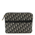 Oblique Pouch Clutch Blue