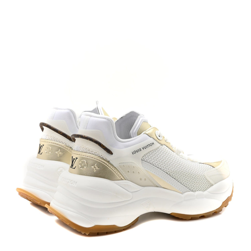 Monogram Calfskin Run 55 Sneakers 37 White