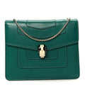 Calfskin Serpenti Forever Snake Strap Crossbody Bag Emerald Green