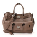 Smooth Calfskin Small Bel Air Carry All Bag Taupe Taupe