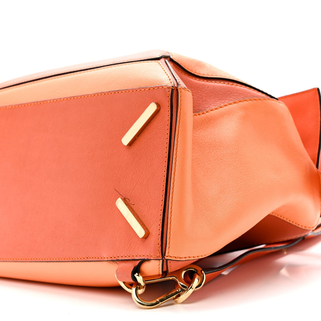 Calfskin Medium Puzzle Bag Orange Multi