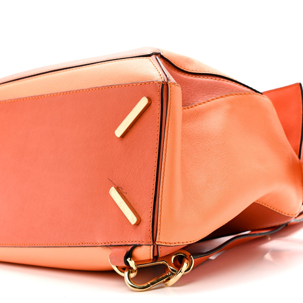 Calfskin Medium Puzzle Bag Orange Multi