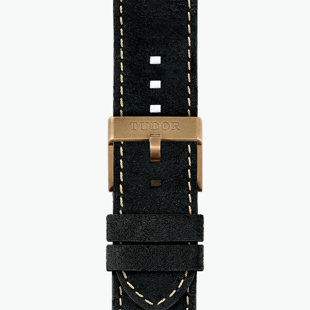 Black Bay Bronze 43mm - Slate Grey on Leather Strap