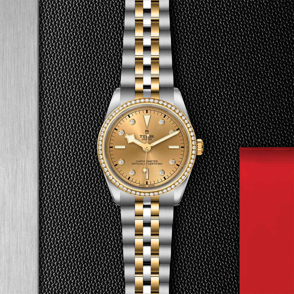 Black Bay One S&G 36mm - Champagne, Diamond-Set and Diamond Bezel on Bracelet
