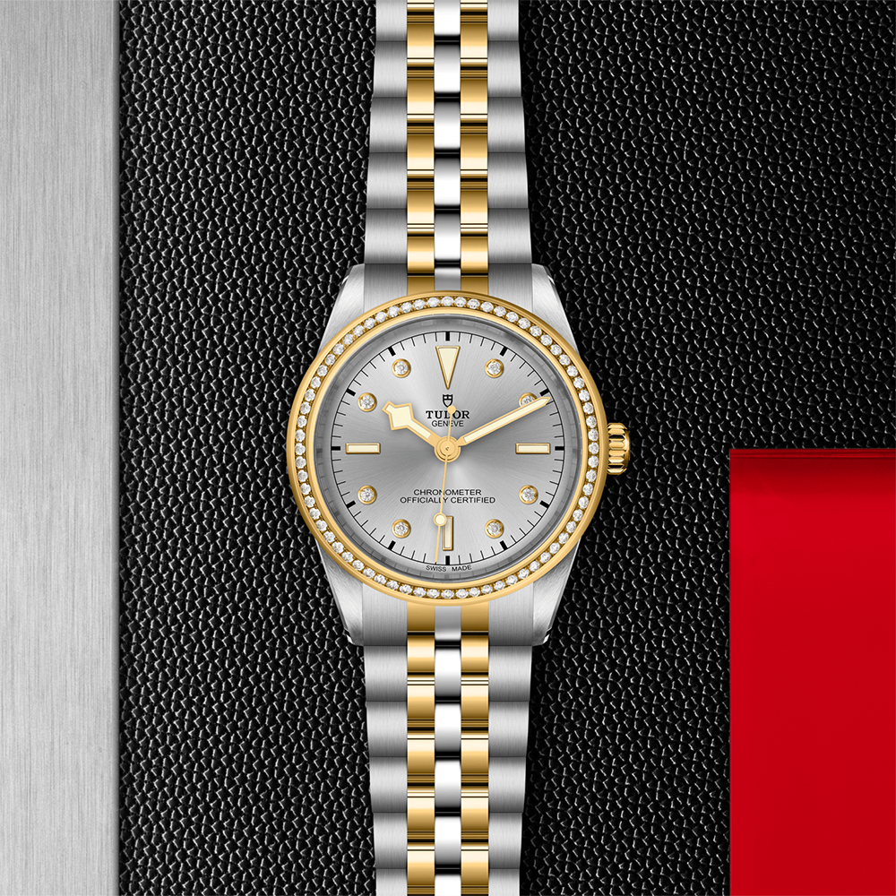 Black Bay One S&G 39mm - Silver, Diamond-Set and Diamond Bezel on Bracelet