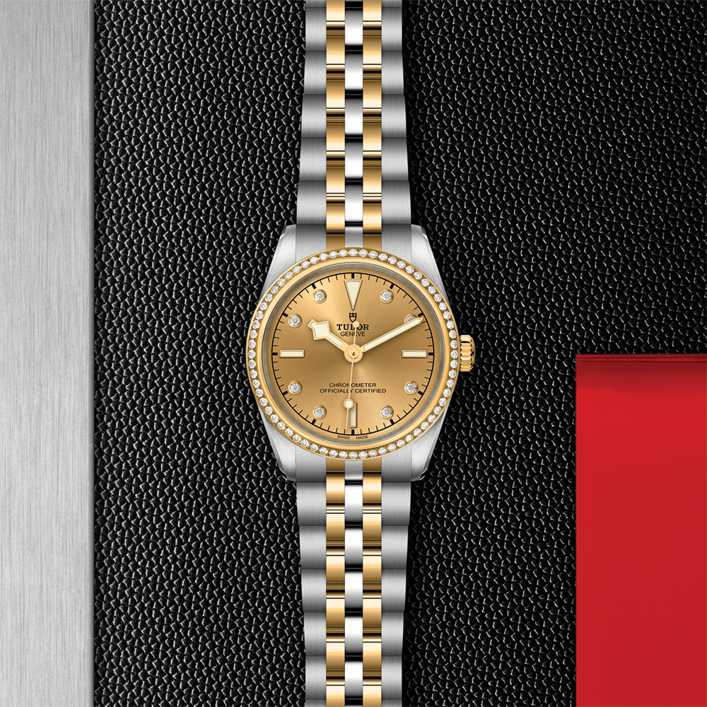 Black Bay One S&G 31mm - Champagne, Diamond-Set, Diamond Bezel on Bracelet